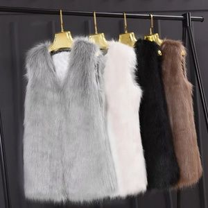 Faux fur vest